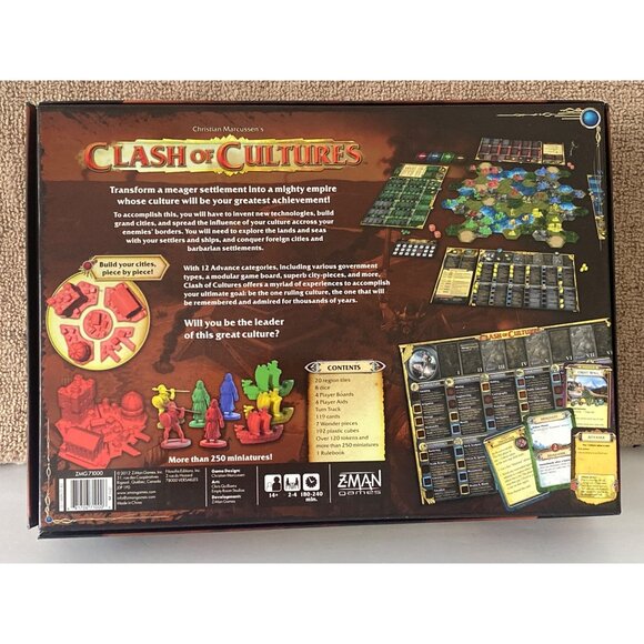 Clash Of Cultures Board Game By Z-Man Games - Picture 5 of 16